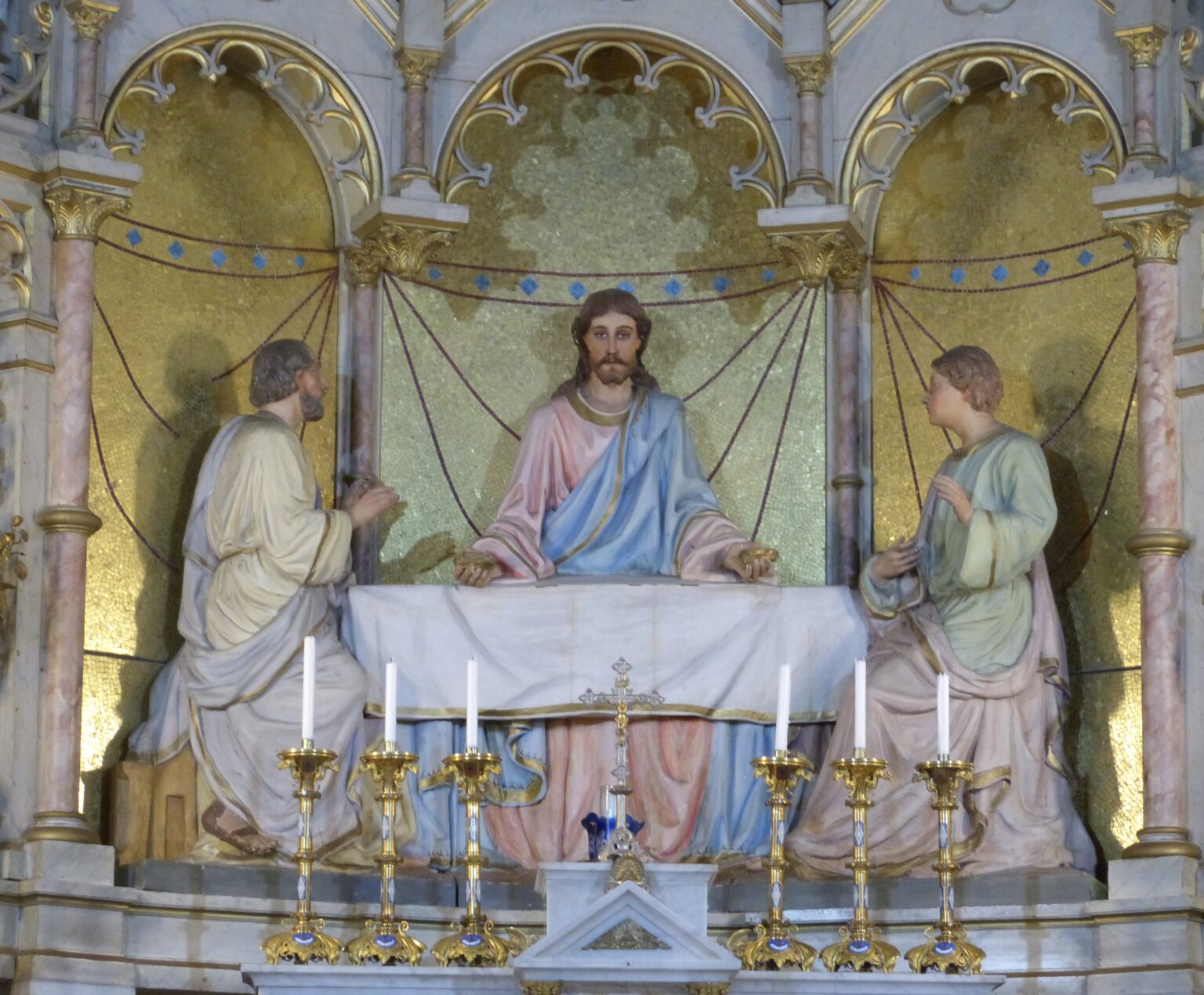 Emmaus/ElQubeibeh Above the altar in the El Qubeibeh church, a wooden