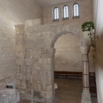 Archway leading to excavated area of Church of St Alexander Nevsky (Seetheholyland.net)