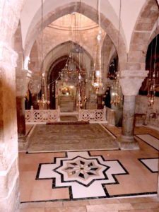 Chapel of St Helena, now dedicated to St Gregory the Illuminator, with floor restored in 2017 (Seetheholyland.net)