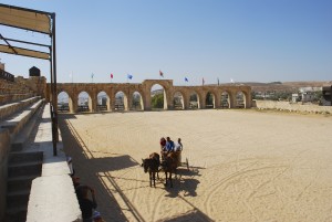 Chariot in Jerash hippodrome (Jean Housen / Wikimedia)