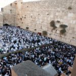 Crowds at Western Wall during Sukkot, the Feast of Tabernacles (Seetheholyland.net)