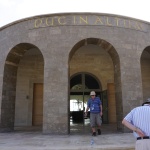 Entrance to Duc in Altum church at Magdala (© Martin Bain / Seetheholyland.net)