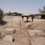 Four piers show where Byzantine church is believed to have been built (Seetheholyland.net)