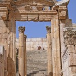 Gateway to the Roman temple which was rebuilt as the church now called the Cathedral (Dennis Jarvis)