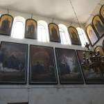 Gospel scenes and icons of saints in St Alexander Nevsky chapel (Seetheholyland.net)