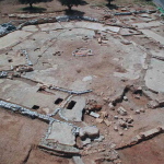 Aerial view of Kathisma church (© Israel Antiquities Authority)