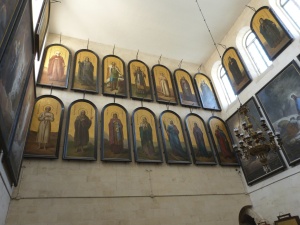 Icons of saints in St Alexander Nevsky chapel (Seetheholyland.net)