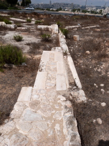 Foundation of northern wall of Kathisma church (Seetheholyland.net)