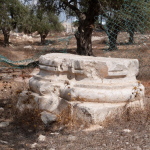 Base of column at Kathisma church (Seetheholyland.net)