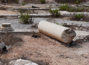 Broken column from Kathisma church (Seetheholyland.net)