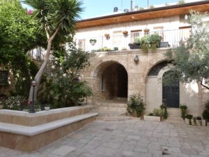 Monastery in courtyard of the Church of St John the Baptist (Seetheholyland.net)