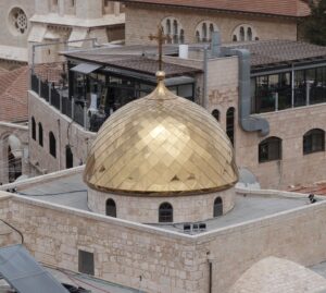 Golden dome of the Church of St John the Baptist (Seetheholyland.net)