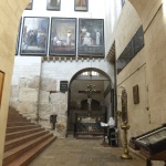 Reconstructed stairs on left led to Constantine's Holy Sepulchre church (Seetheholyland.net)