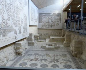 Rediscovered mosaics on display at Mt Nebo (Seetheholyland.net)
