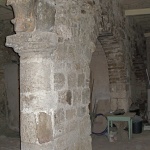 Remains of main entrance to Constantine's church, in the now-closed Zalatimo's sweetshop (Seetheholyland.net)