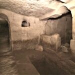 Interior of the family tomb in Salome's Cave. (©️Emil Eljam / Israel Antiquities Authority)