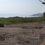 Sea of Galilee from Magdala, with Tiberias in the distance at right (Seetheholyland.net)