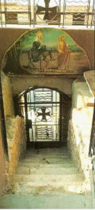 Stone steps in Church of the Virgin, Maadi, believed to have been used by the Holy Family to descend to the Nile (John Sanidopoulos)