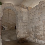 Stonework on right is part of Hadrian's 2nd-century forum (Seetheholyland.net)