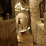 The descent to the Chapel of St Helena in the Church of the Holy Sepulchre (Seetheholyland.net)