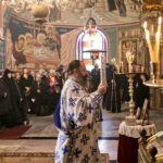Veneration of the saint's relic during Divine Liturgy on a feast day (© Greek Orthodox Patriarchate)