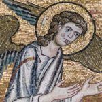 Rediscovered mosaic of an angel (© Piacenti Restoration Center)